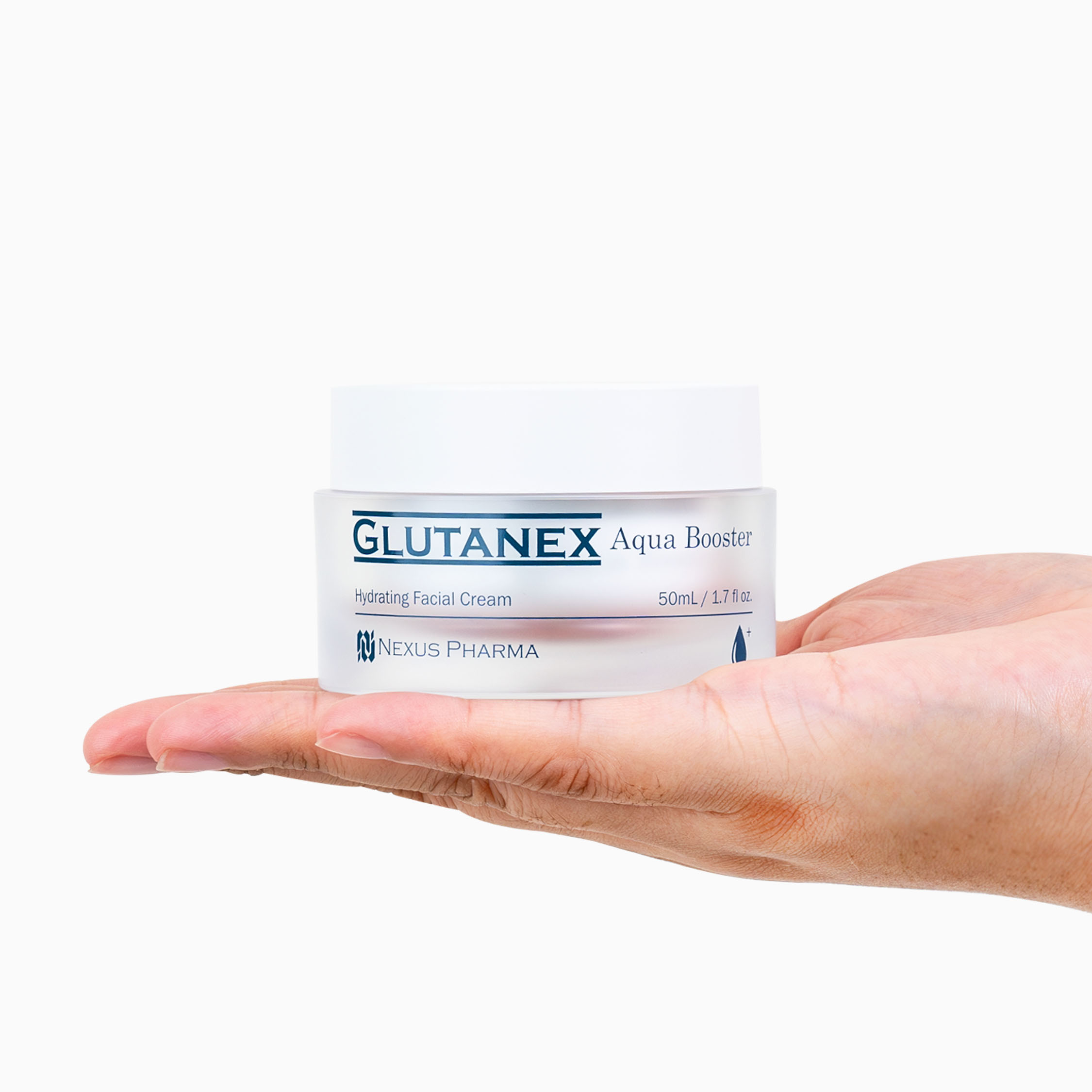 Holding a Glutanex Aqua Booster