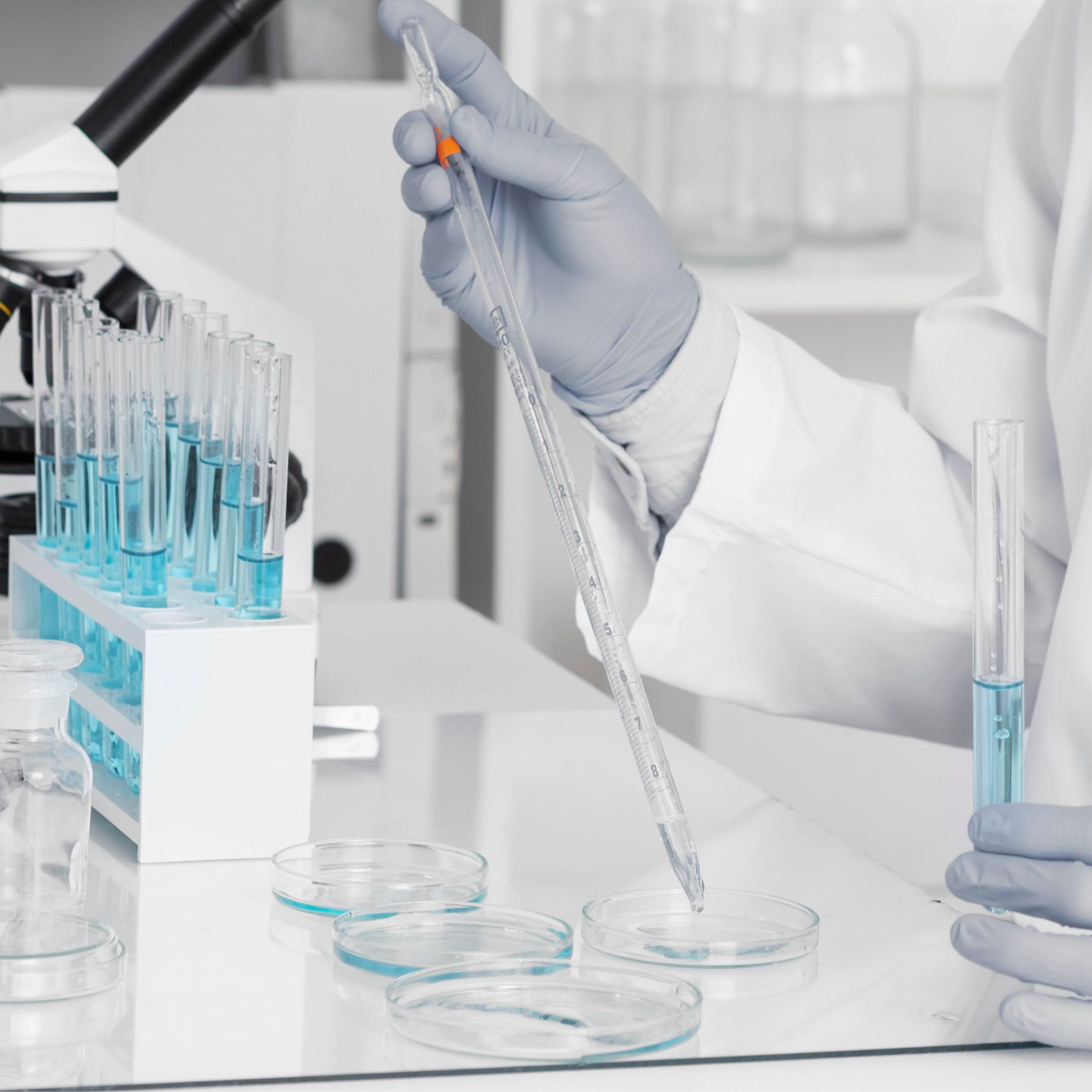 Scientist Developing Transformative Skincare Solutions in Lab